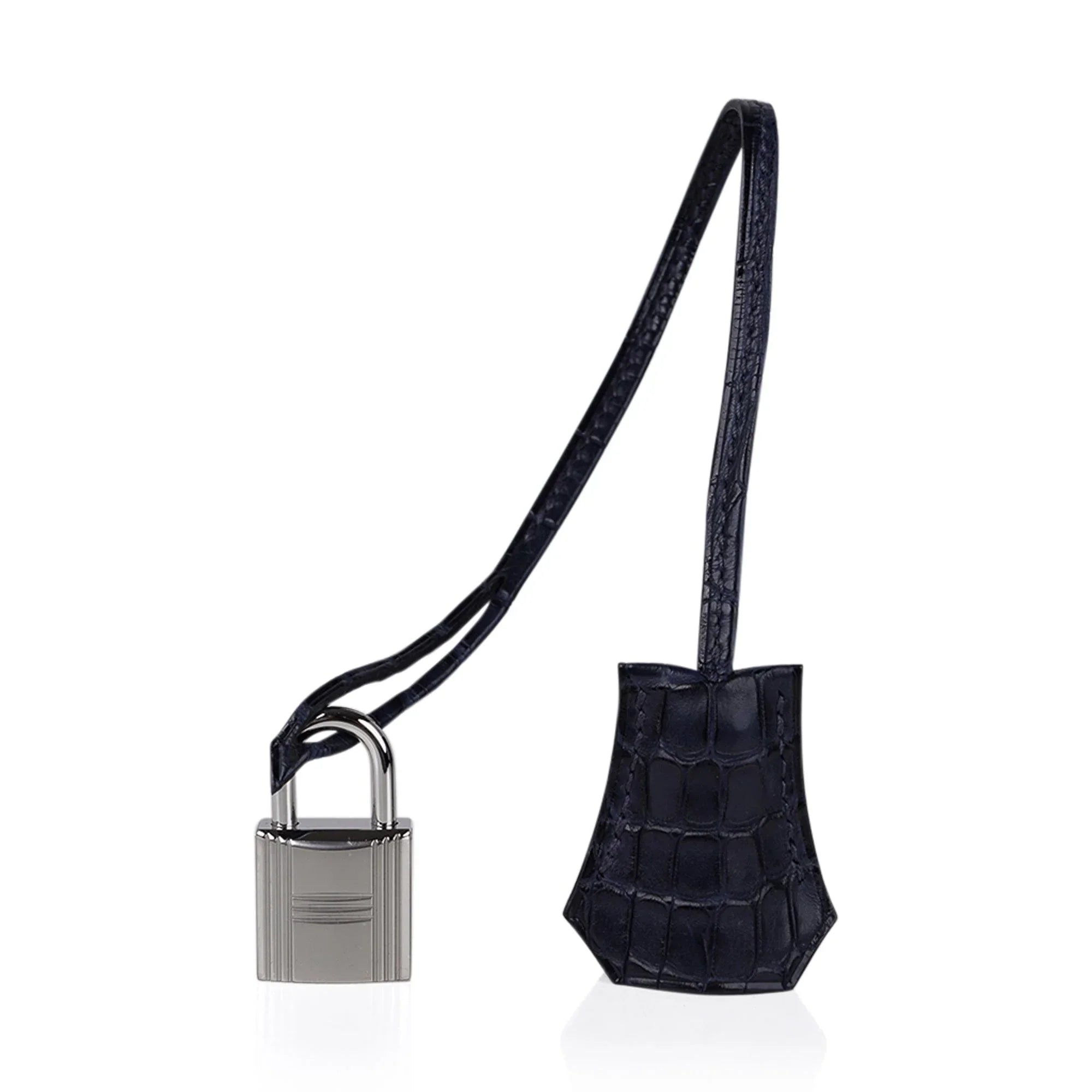 Birkin 30 Touch Blue Indigo Matte Alligator Bag Palladium Hardware