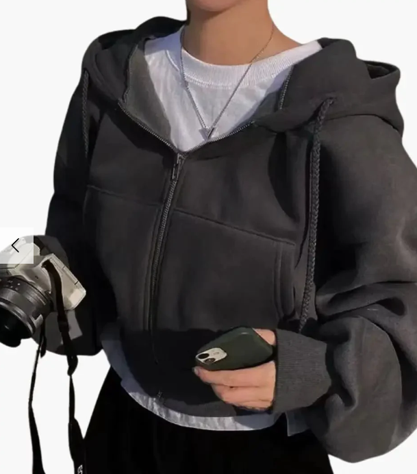 Women's Hoodie Sweatshirt with Zipper
