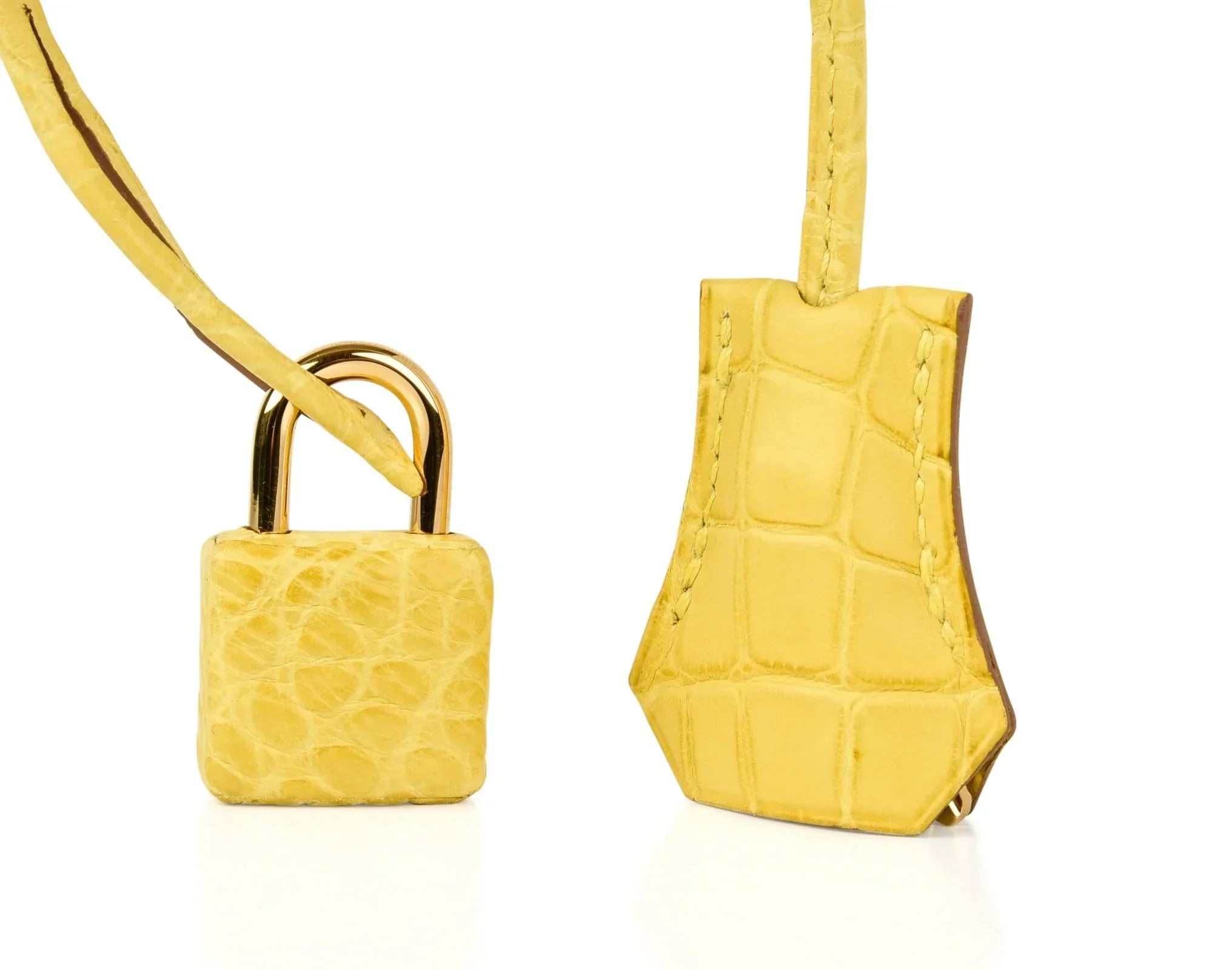 Birkin 35 Bag Matte Alligator Mimosa Gold Hardware Crazy Fabulous