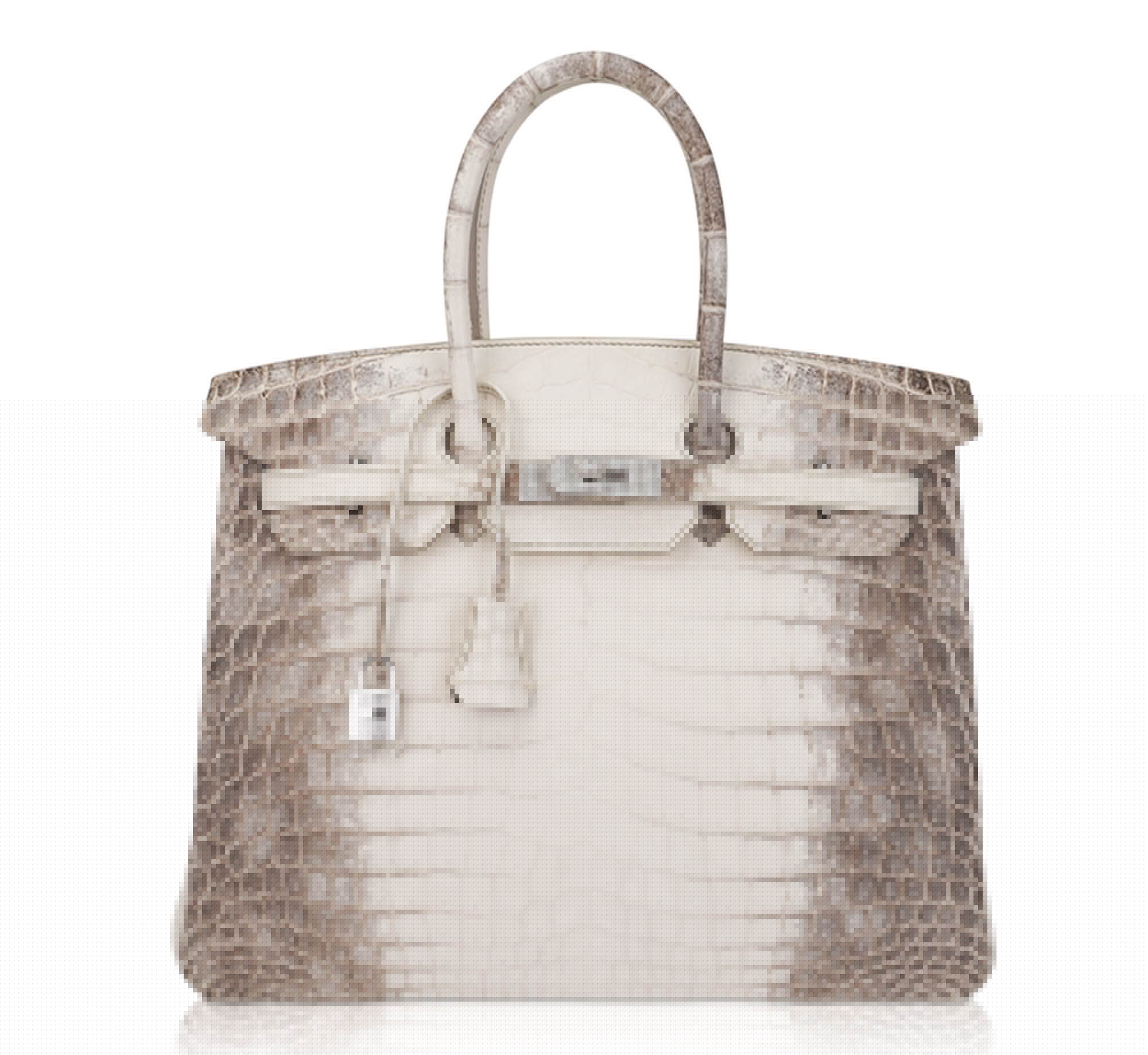 Birkin 35 Diamond Blanc Himalaya Matte Crocodile Limited Edition Bag
